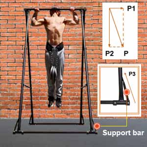 kt folding pull up bar stand