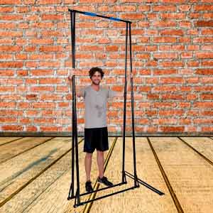 folding pull up bar station